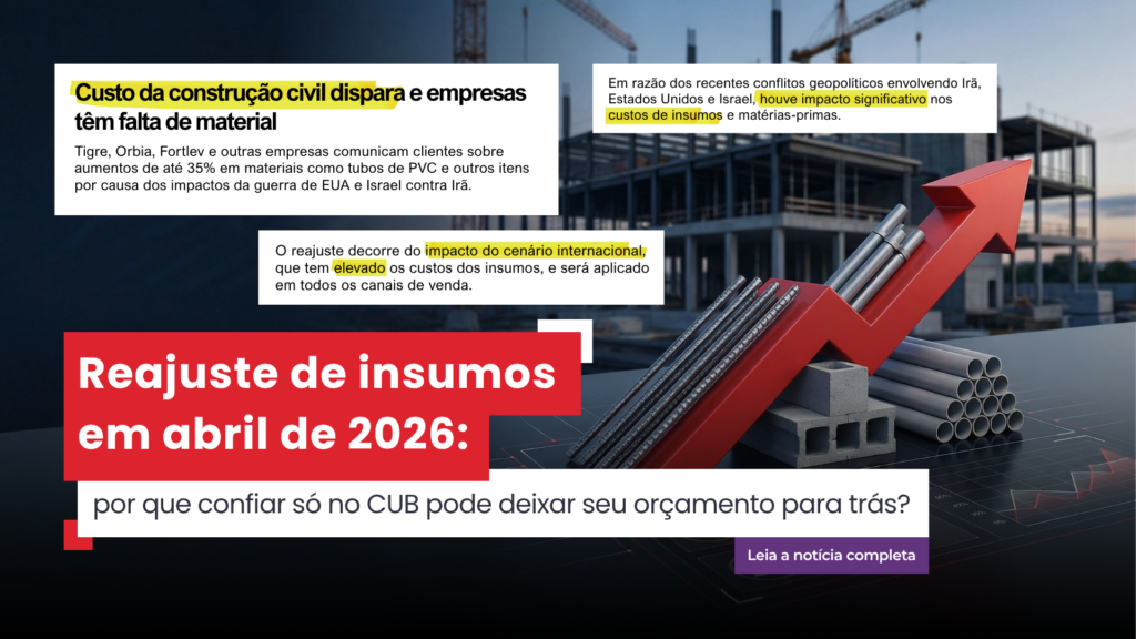 reajuste de insumos na construção civil