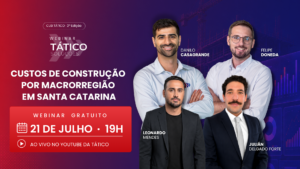 Custos de construção por macrorregião em Santa Catarina
