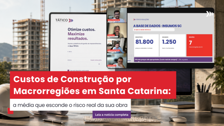 Custos de construção em SC: por que a média estadual engana