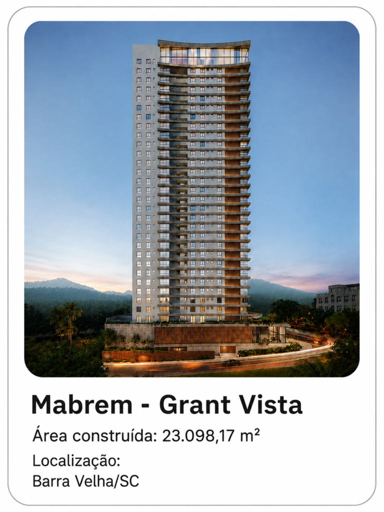 Empreendimento Mabrem - Grant Vista: 23.098,17 m² construídos em Barra Velha/SC