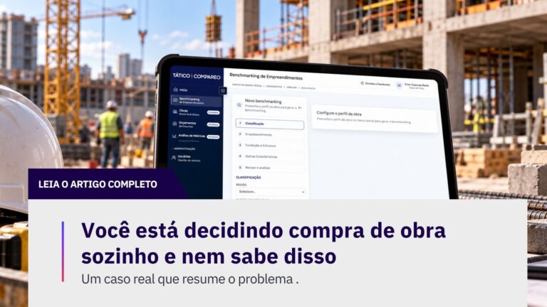 Compras de obra: por que comparar preços com a sua região